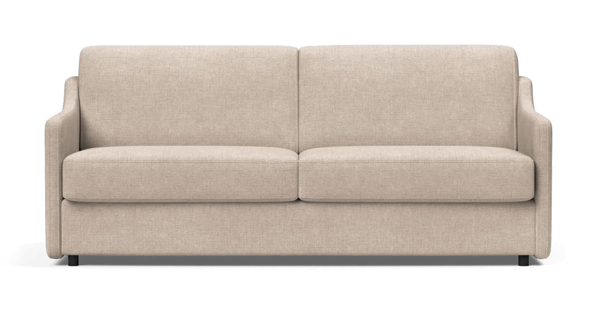 Carnell Slope Arms Sofa Bed en espuma de alta resiliencia, color adario gris paloma
