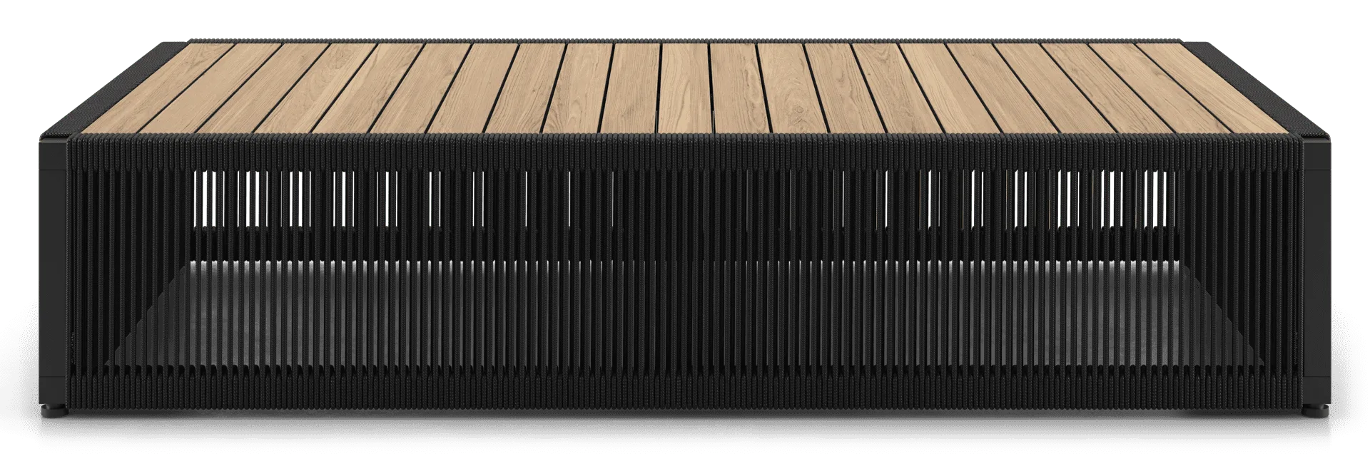 Clifton Outdoor Coffee Table en aluminio, color teca