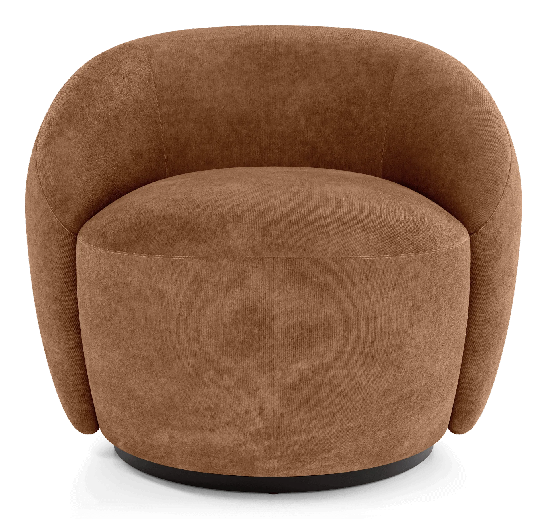 Chelsea Lounge Chair en acero inoxidable, color tela cobre quemado