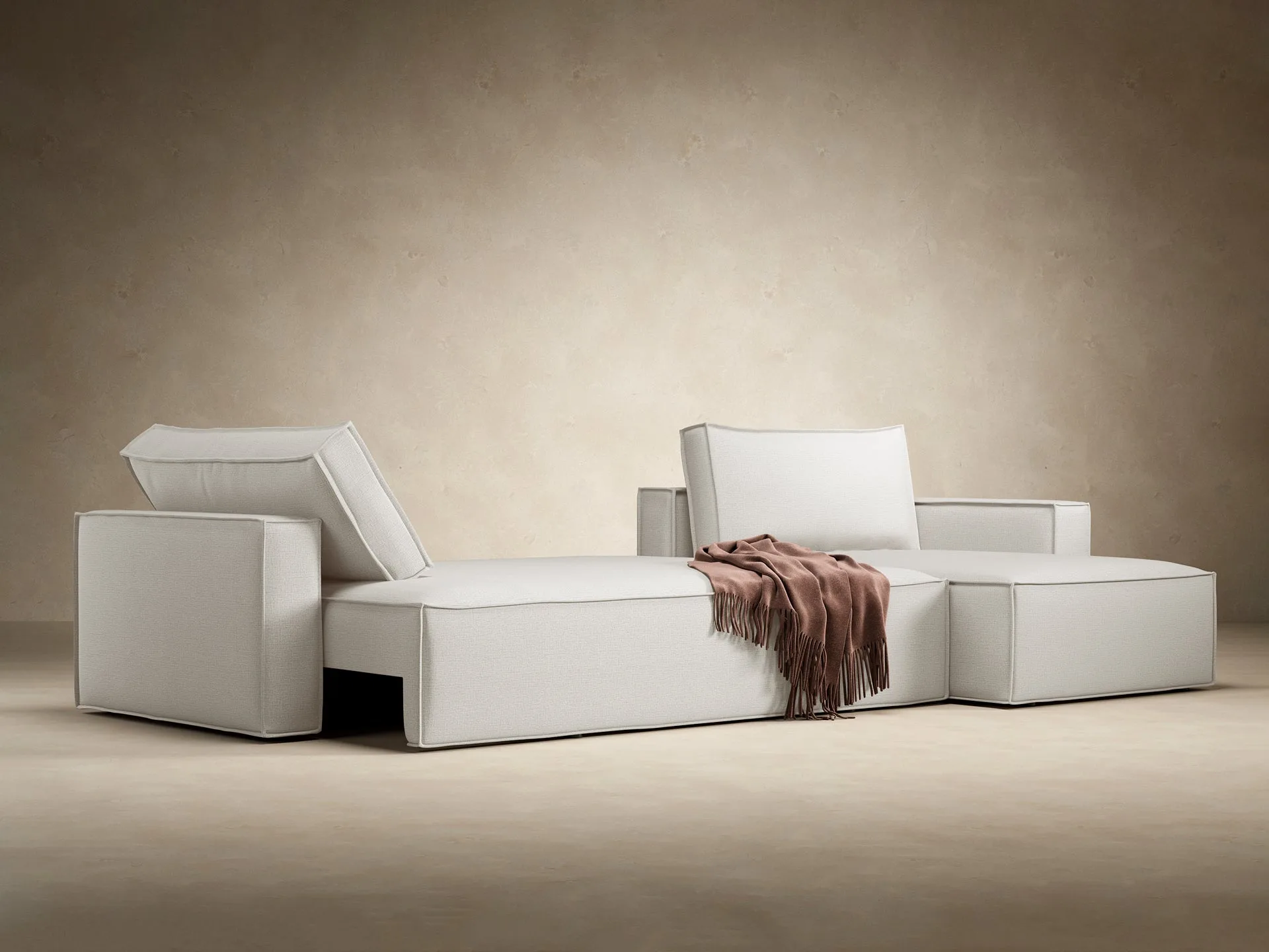 Newilla Standard Arms Sectional Sofa Bed miniatura 7