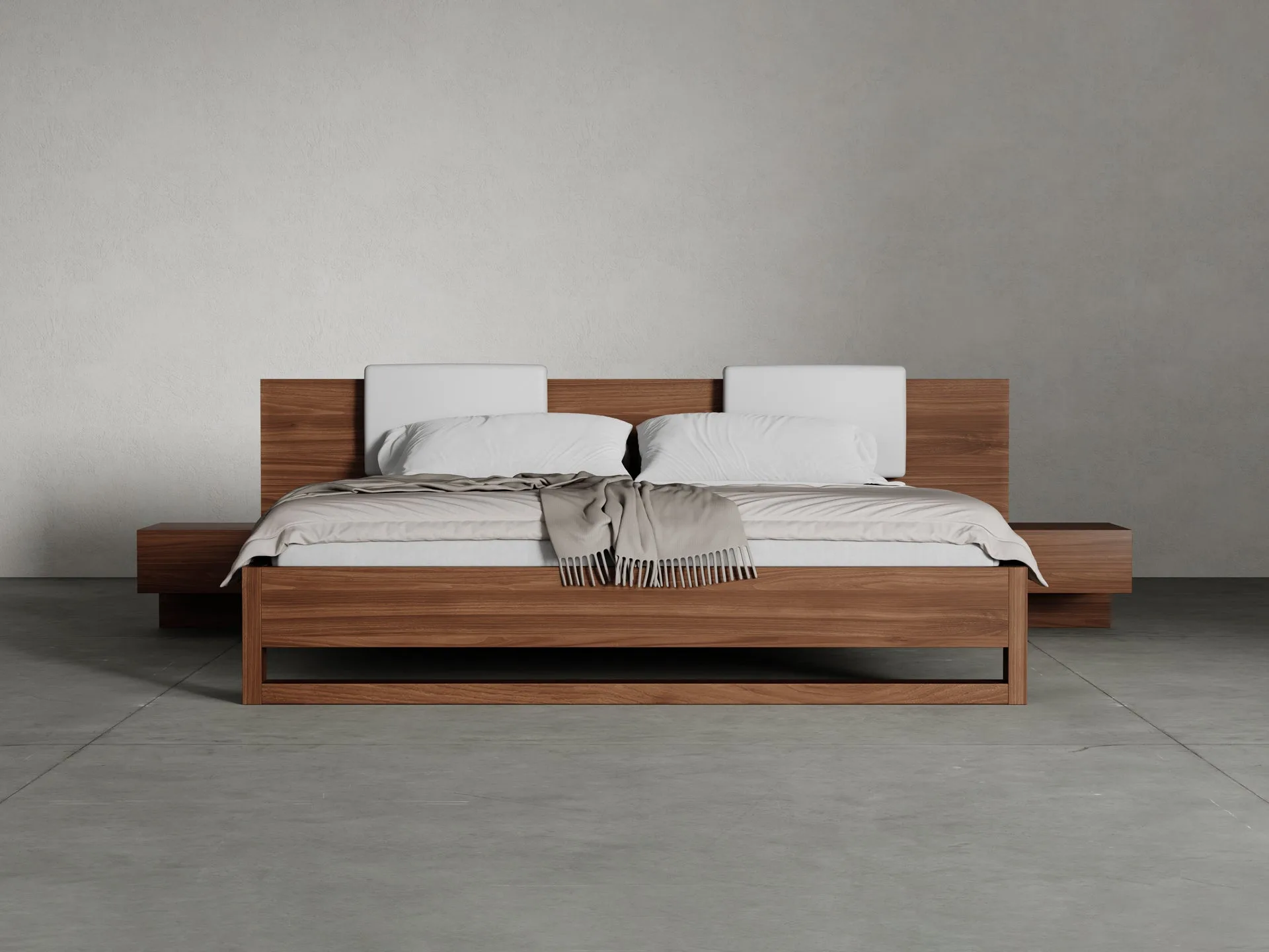 Monroe Bed color nogal