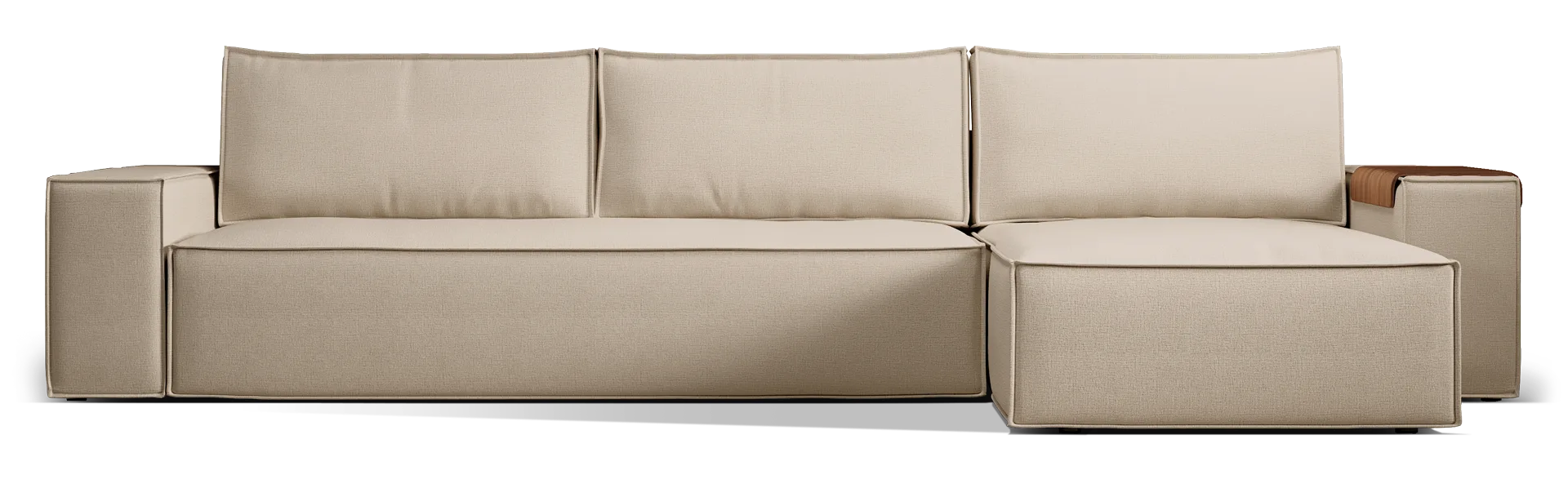 Newilla Wide Arms Sectional Sofa Bed miniatura 15