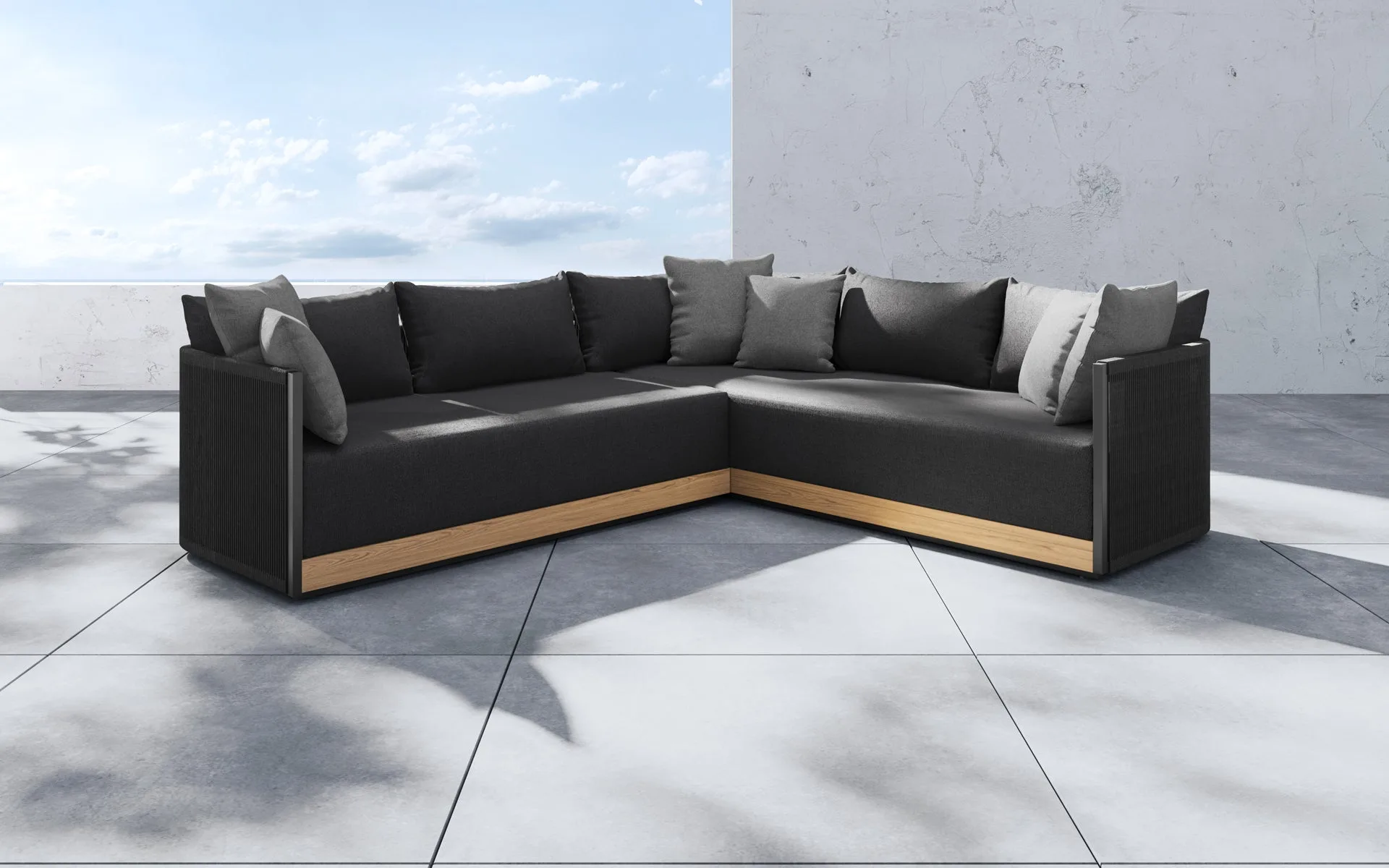 Clifton Outdoor Corner Sectional miniatura 2