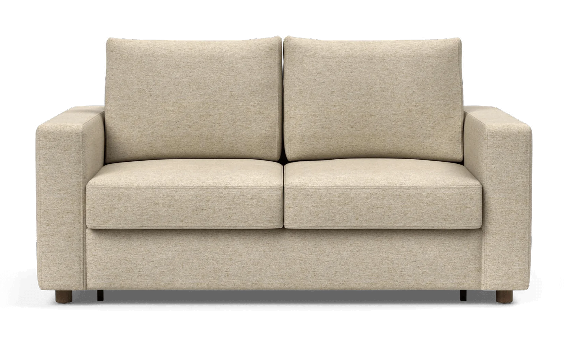Neah Standard Arms Sofa Bed en espuma de alta resiliencia, color tela halifax antiguo