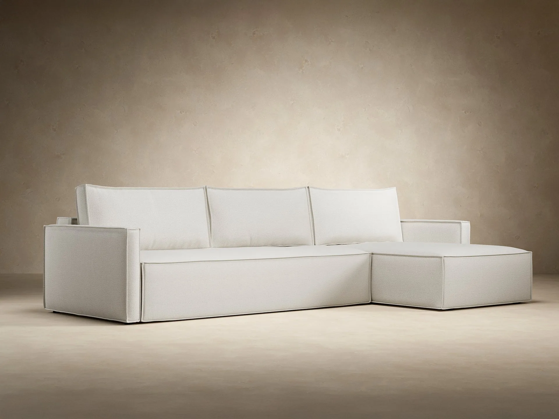 Newilla Slim Arms Sectional Sofa Bed miniatura 11