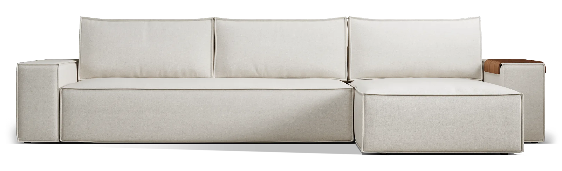 Newilla Wide Arms Sectional Sofa Bed miniatura 5