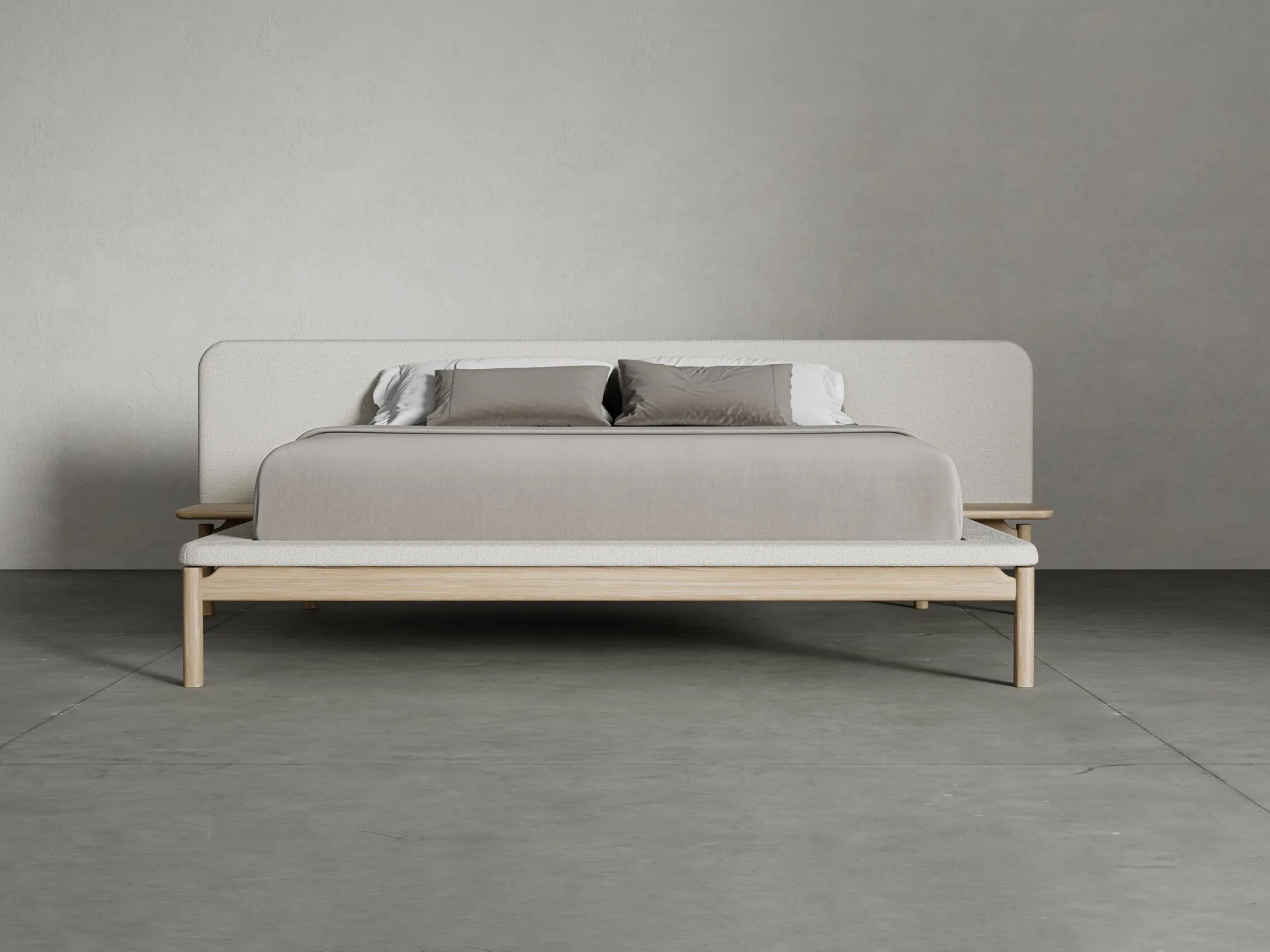 Andover Bed color roble blanqueado