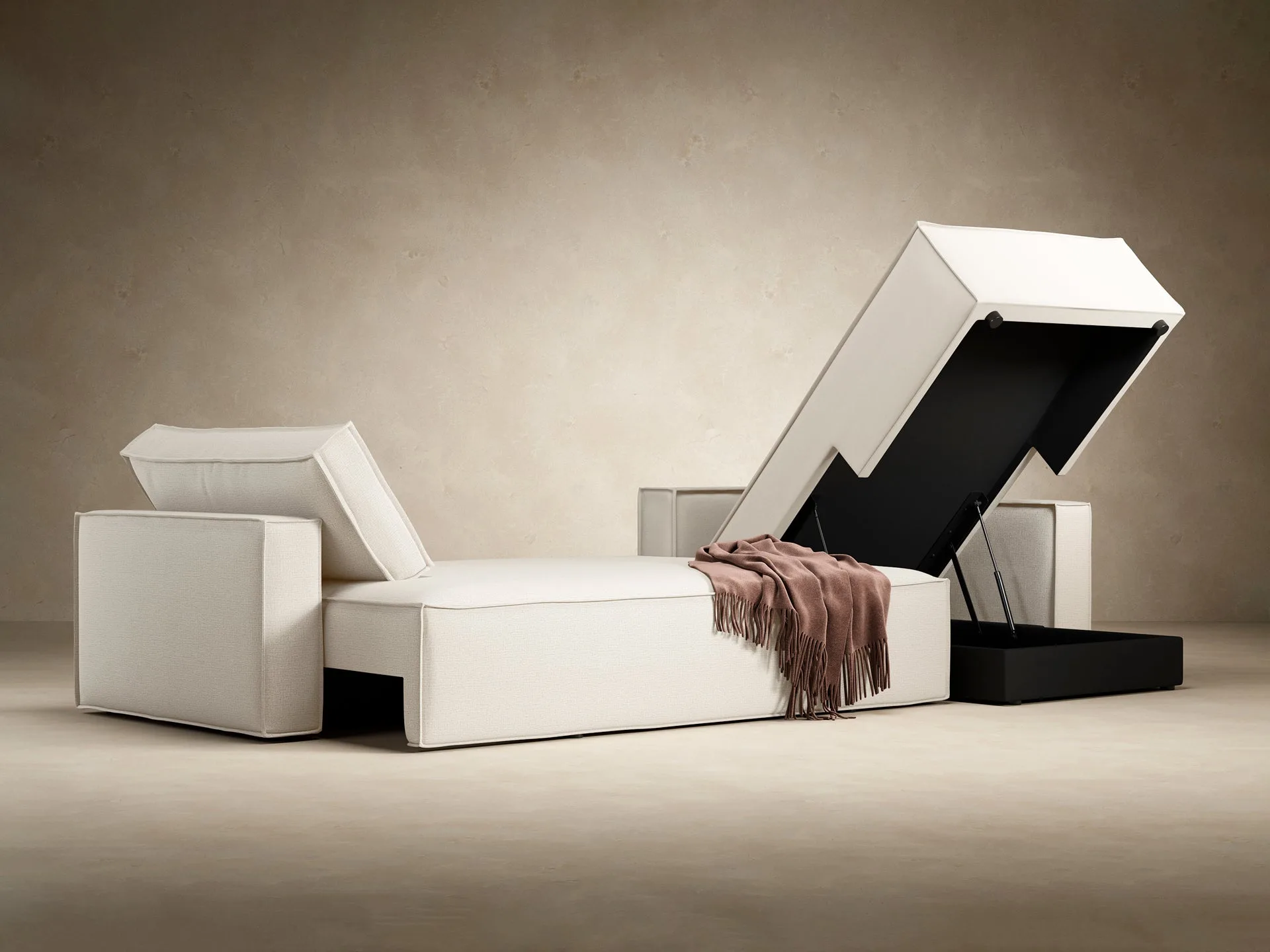 Newilla Standard Arms Sectional Sofa Bed miniatura 10