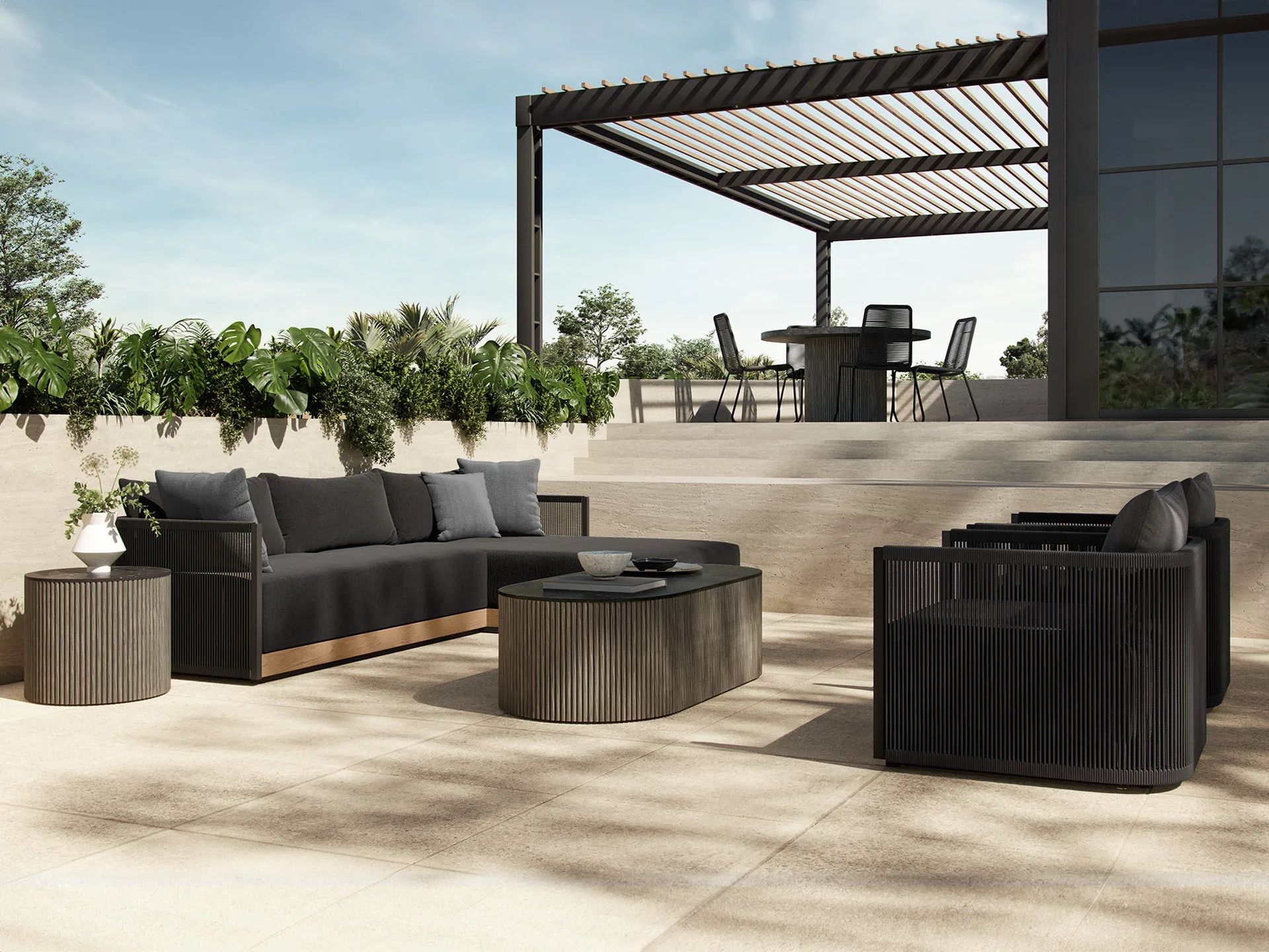 Clifton Outdoor Sectional Sofa miniatura 5