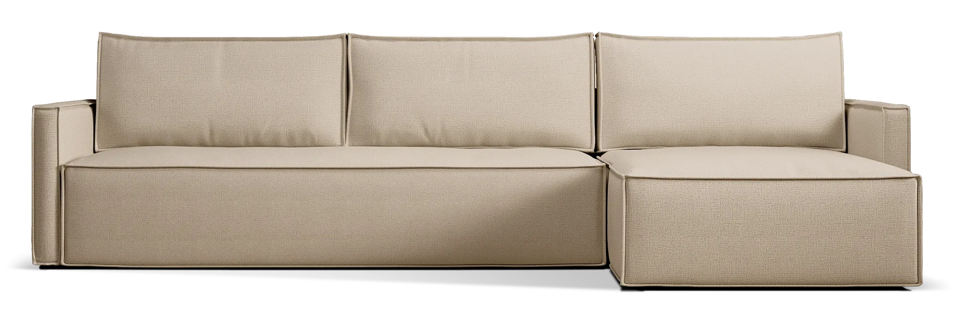 Newilla Slim Arms Sectional Sofa Bed miniatura 5