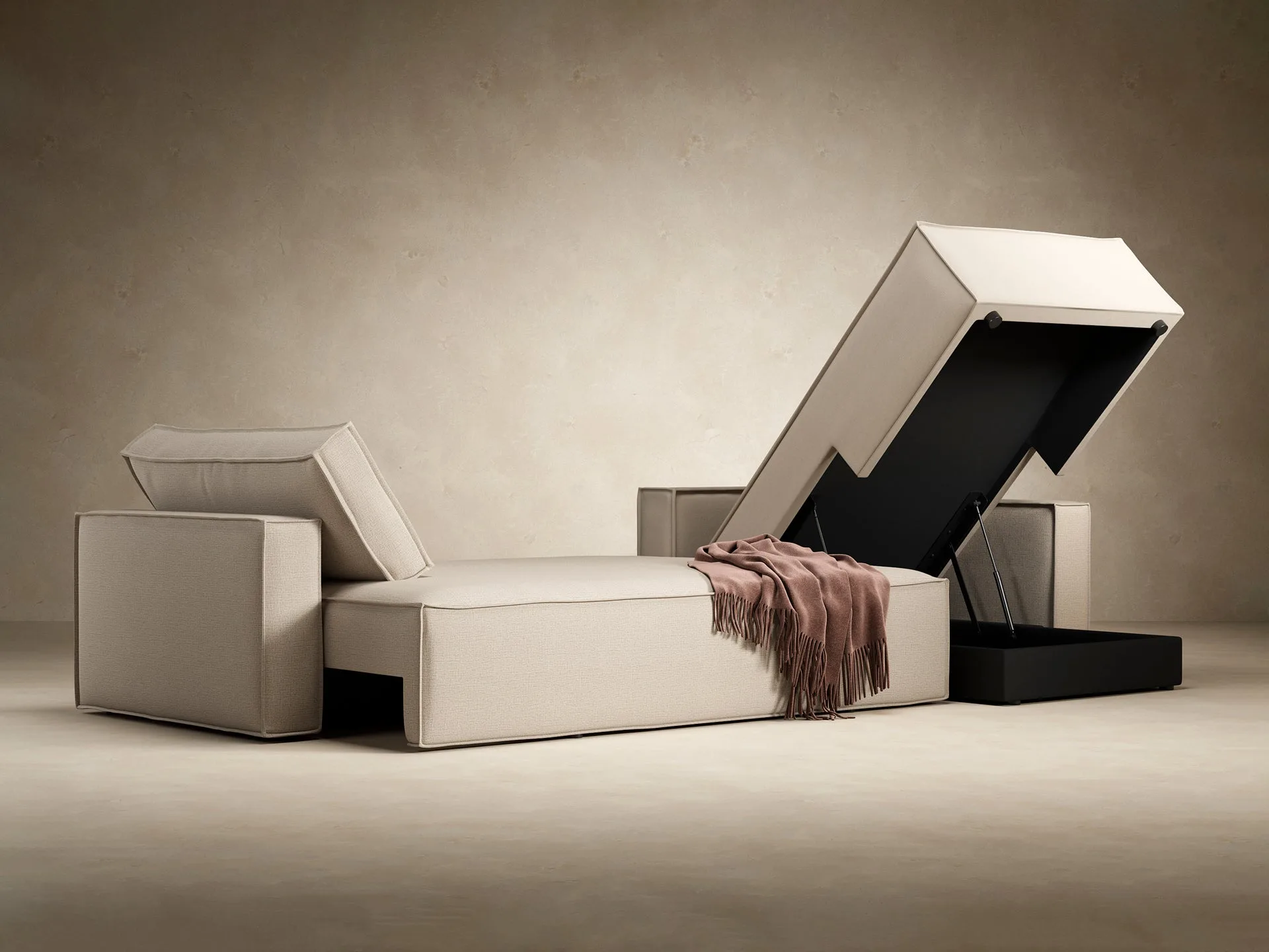 Newilla Standard Arms Sectional Sofa Bed miniatura 2