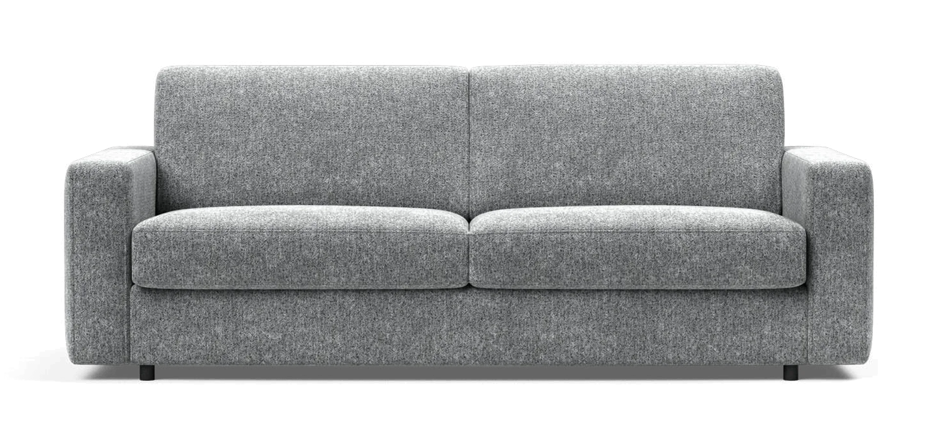 Carnell Standard Arms Sofa Bed en espuma de alta resiliencia, color tela taura gris pizarra